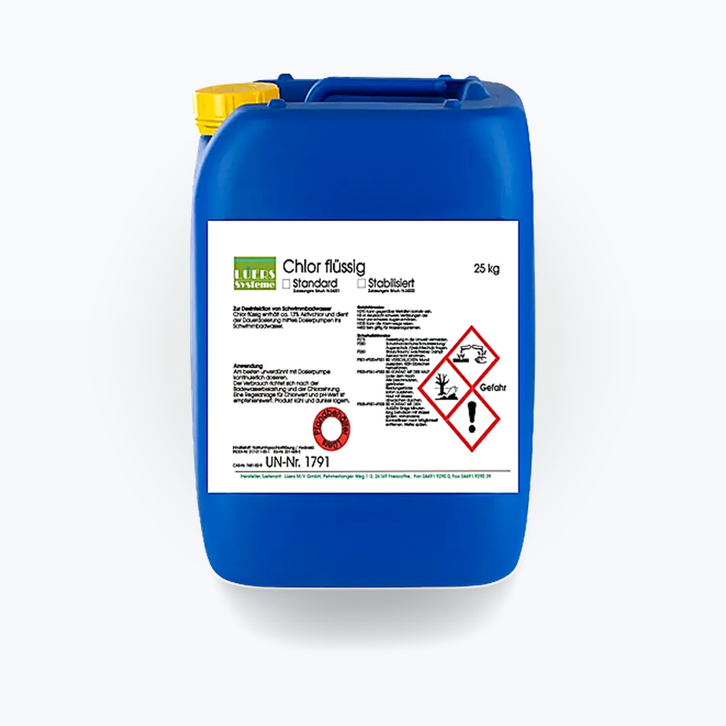 LÜERS Chlor flüssig, Natriumhypochlorit, 25 kg