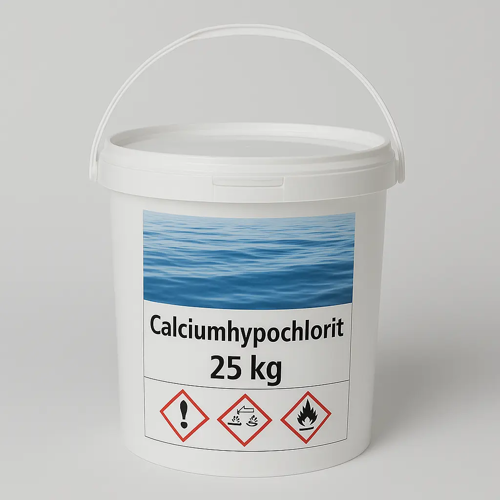 Calciumhypochlorit CHC Granulat, im weißen Eimer, 25 kg