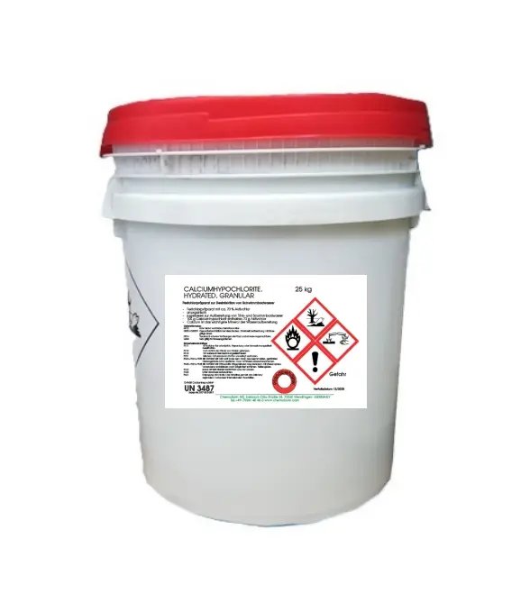 Calciumhypochlorit CHC Granulat, im weißen Eimer, 25 kg